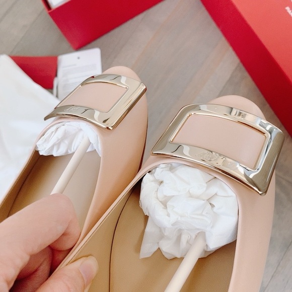 Roger vivier 10mm belle vivier leather ballerinas - Picture 11 of 13